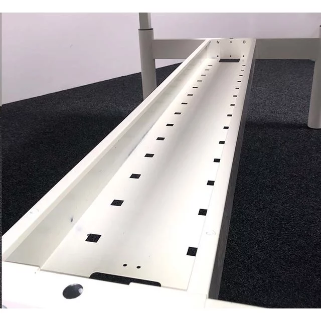 Refurbished Gispen TM Duo Bureau, Handslinger Verstelbaar - 180 x 80 cm Nieuw Blad Naar Keuze