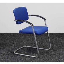 ViaSit Vergaderstoel Blauw - Aluminium Frame