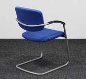 ViaSit Vergaderstoel Blauw - Aluminium Frame