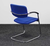 ViaSit Vergaderstoel Blauw - Chroom Frame