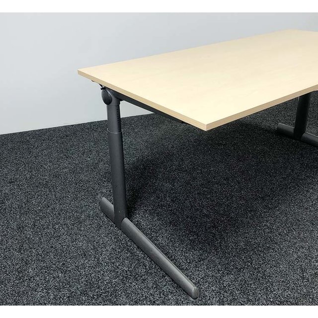 Ahrend 500 Bureau - 160 x 80 cm | Antraciet Onderstel