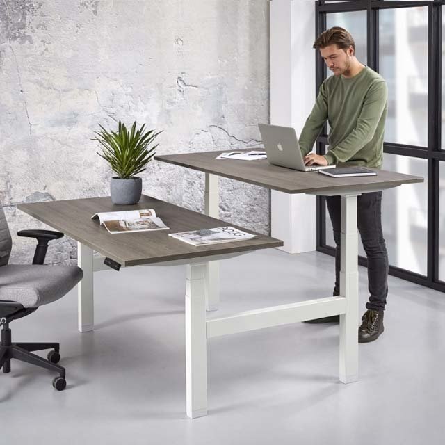 Duo Zit Sta Bureau Ergo - Elektrisch Verstelbaar
