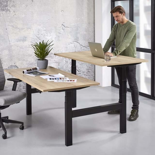 Duo Zit Sta Bureau Ergo - Elektrisch Verstelbaar