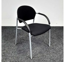 Stoel - Zwart Gestoffeerde Zitting