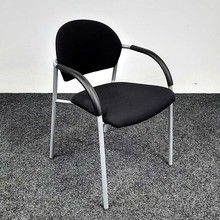 Stoel - Zwart Gestoffeerde Zitting