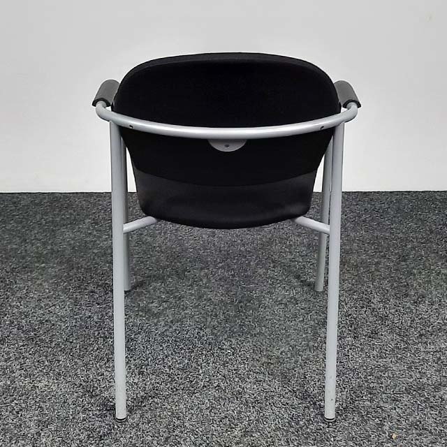 Stoel - Zwart Gestoffeerde Zitting