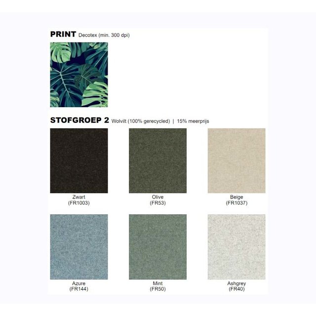 Akoestische Tussenwand No-Noise 160 cm Breed