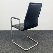 Vergaderstoel Zwart Leer Vergaderstoel Zwart Leer