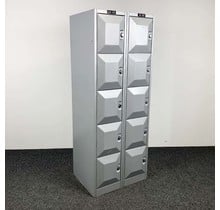 Lockerkast 10 Deuren 193x74x56 cm Grijs