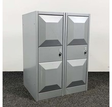 Lockerkast Grijs - 2 Deuren | 103 x 75 x 56 cm