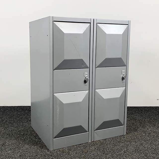 Lockerkast Grijs - 2 Deuren | 103 x 75 x 56 cm
