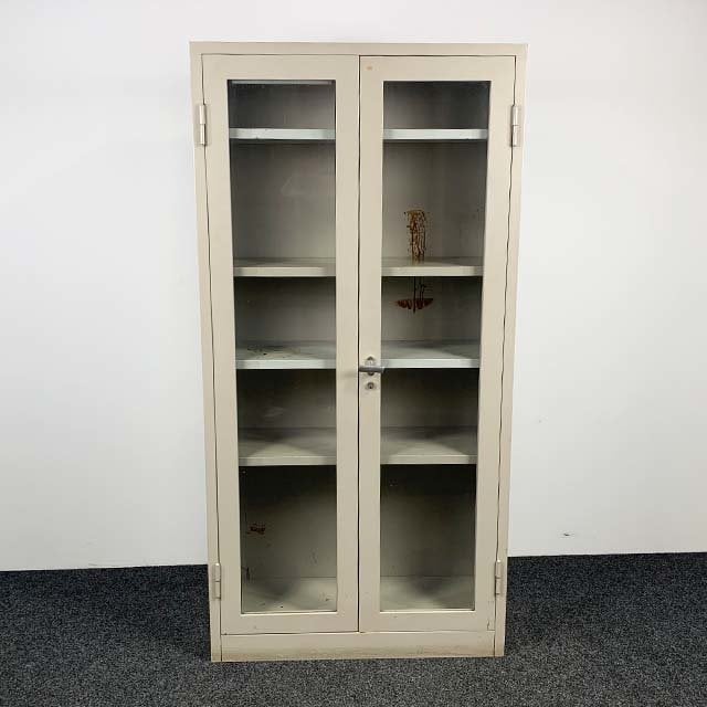 Medicijn Vitrinekast Metaal - Industrieel