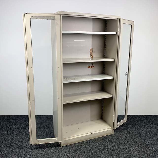 Medicijn Vitrinekast Metaal - Industrieel