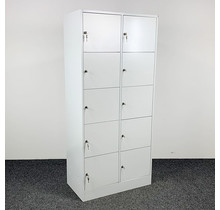 Lockerkast 10 Deuren 195x90x48 cm | Grijs
