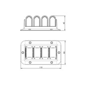 Cablegrip 4 - Zwart | 4 Lussen