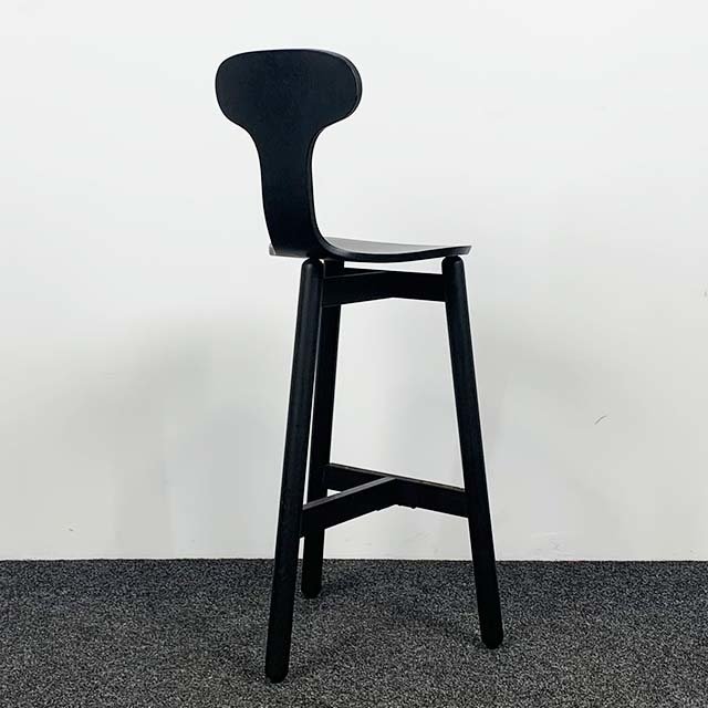 DUM Office Beech Stool Barkruk - Met Rugleuning