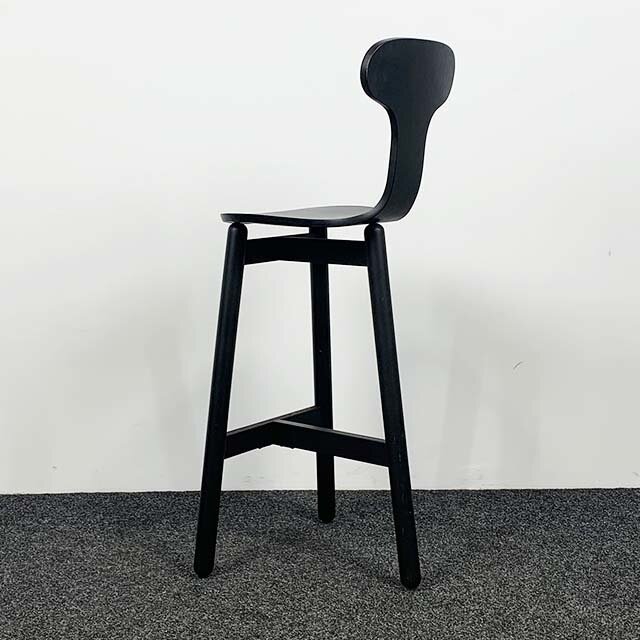 DUM Office Beech Stool Barkruk - Met Rugleuning