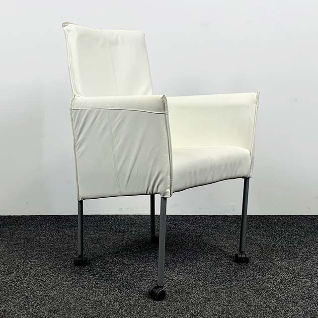 [SET] 4 Verrijdbare Stoel Wit