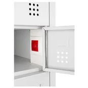 Laptopkast incl. Stroomvoorziening - 10 Deurs | 180 x 50 x 50 cm