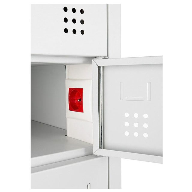 Laptopkast incl. Stroomvoorziening - 10 Deurs | 180 x 50 x 50 cm