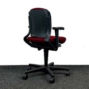 Ahrend 230 Bureaustoel Lage Rug Rood Nieuw Gestoffeerd