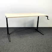 Ahrend 500 Slingerbureau Zwart | 160 x 80 cm