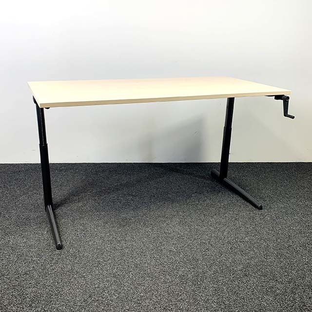 Ahrend 500 Slingerbureau Zwart | 160 x 80 cm