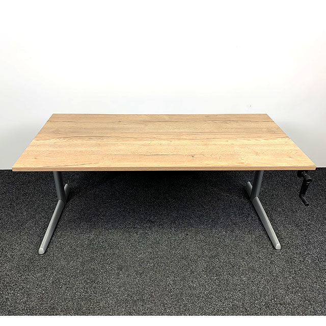 Ahrend 500 Slingerbureau - 160 x 80 cm | Grijs Onderstel