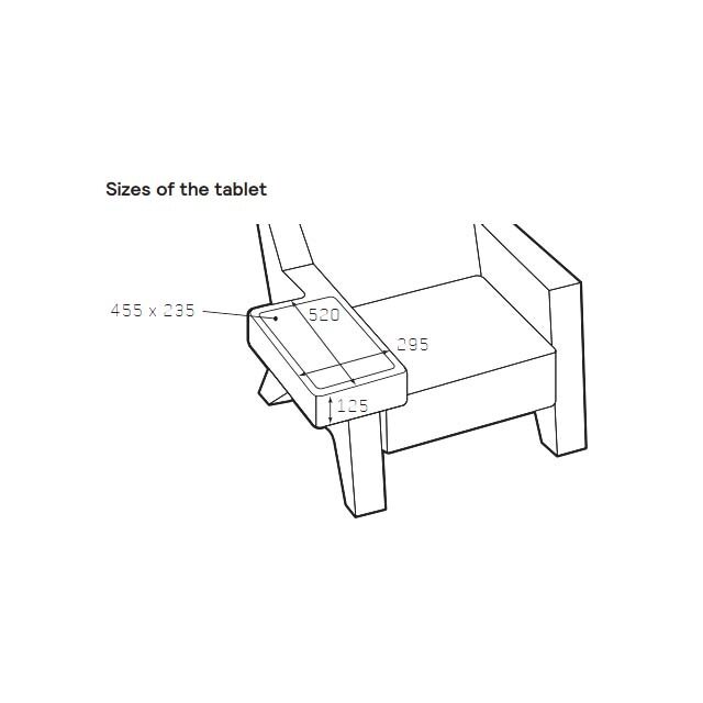 Prooff EarChair Fauteuil - Rood/Grijs