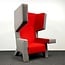 Lamers Kantoormeubelen Prooff EarChair Fauteuil - Grijs/Rood
