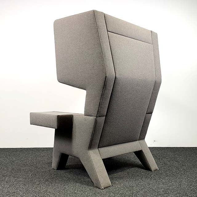 Prooff EarChair Fauteuil - Grijs/Rood