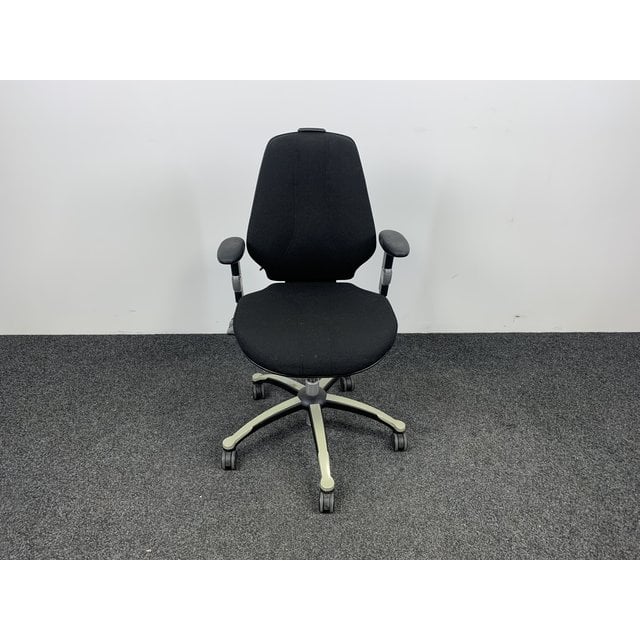 RH Logic Bureaustoel 300 - Zwart/Créme wit Voetkruis