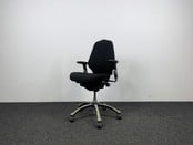 RH Logic Bureaustoel 300 - Zwart/Créme wit Voetkruis