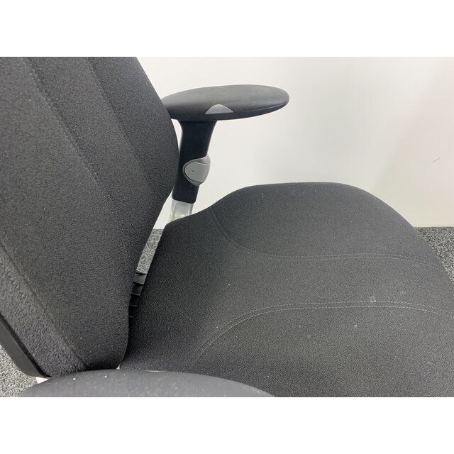 RH Logic Bureaustoel 300 - Zwart/Créme wit Voetkruis