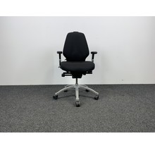 RH Logic Bureaustoel 300 - Zwart - Aluminium voetkruis
