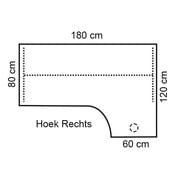 Wingblad Hoekbureau - Rechts | Diverse Kleuren