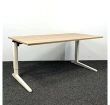 Ahrend Essa Bureau Knop Verstelbaar - Wit Onderstel | 160 x 80 cm