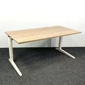 Ahrend Essa Bureau Knop Verstelbaar - Wit Onderstel | 160 x 80 cm Ahrend Essa Bureau Knop Verstelbaar - Wit Onderstel | 160 x 80 cm