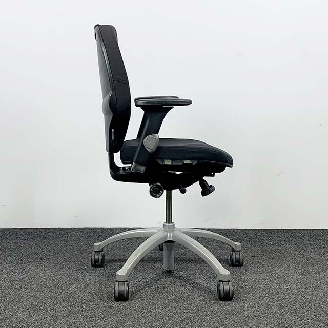 RH Extend 200 bureaustoel - Zwart - Aluminium Voetkruis