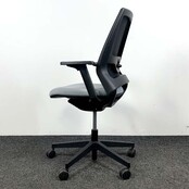 Bureaustoel Netwave Rug Grijze Stof Bureaustoel Netwave Rug Grijze Stof