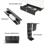 Arbo Zit-Sta Bureau NPR Motion 200x80 cm | Elektrisch Verstelbaar Arbo Zit-Sta Bureau NPR Motion 200x80 cm | Elektrisch Verstelbaar