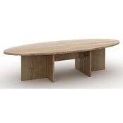 Vergadertafel Manager Ovaal - Midden Eiken | 320 x 120 cm