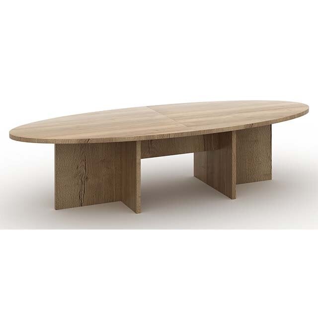 Vergadertafel Manager Ovaal 320 x 120 cm - Midden Eiken Vergadertafel Manager Ovaal 320 x 120 cm - Midden Eiken