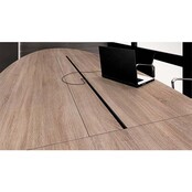 Vergadertafel Manager Ovaal 420 x 138 cm - Midden Eiken