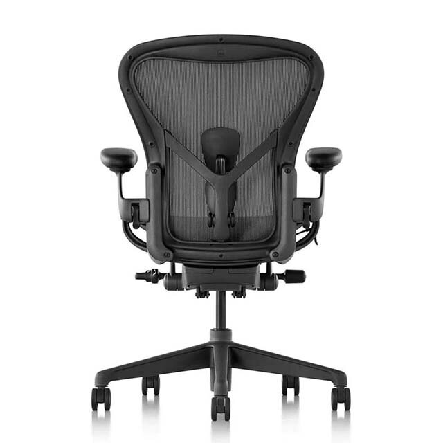 Herman Miller Aeron Bureaustoel, Graphite Maat B