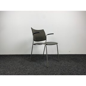 Casala Kantinestoel - Grijze Gestoffeerde Zitting
