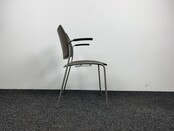 Casala Kantinestoel - Grijze Gestoffeerde Zitting