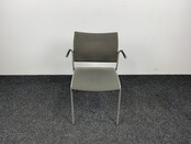 Casala Kantinestoel - Grijze Gestoffeerde Zitting