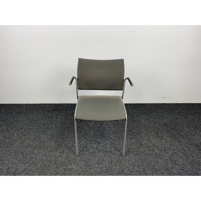 Casala Kantinestoel - Grijze Gestoffeerde Zitting