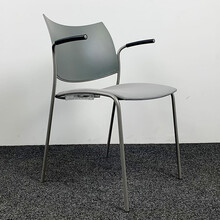 Casala Kantinestoel - Gestoffeerde Lichtgrijze Zitting